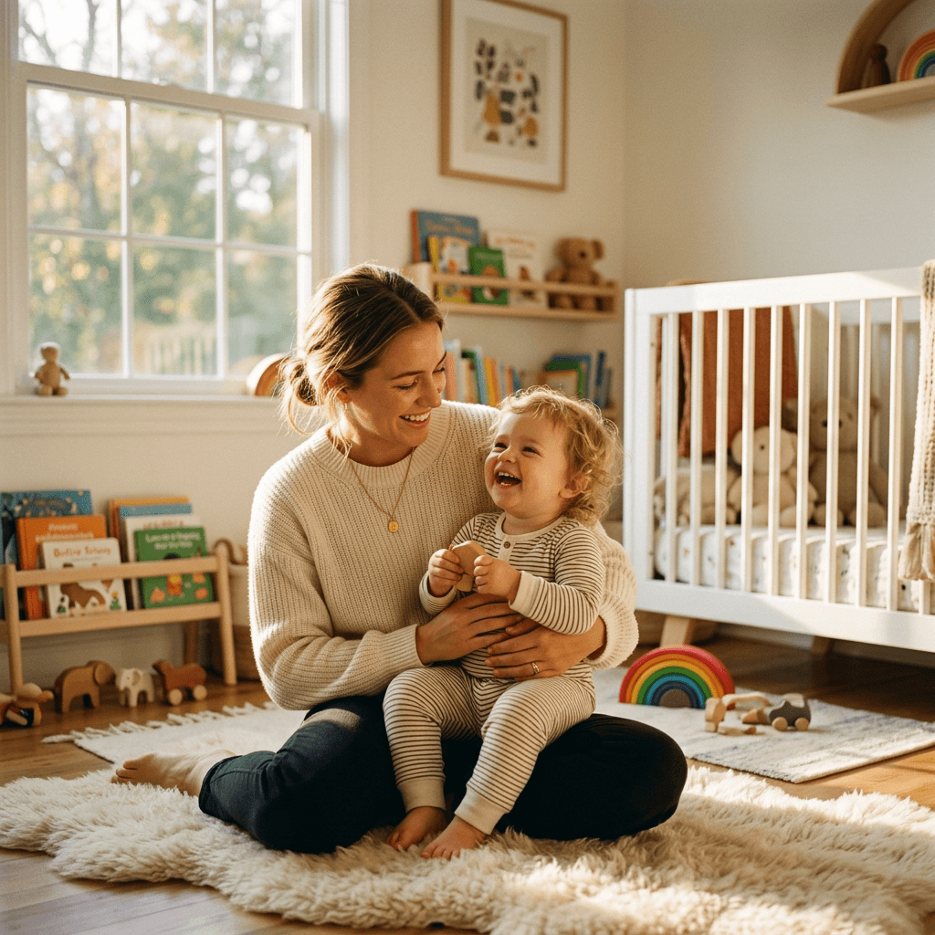 Family at nursery